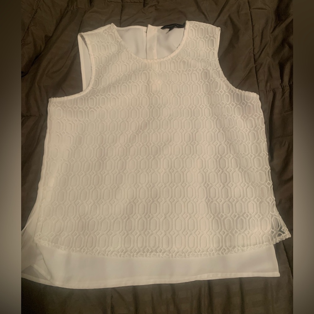 White lace tank top